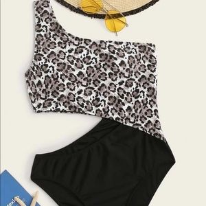 Leopard Cutout One Piece